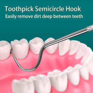 3PCS Toothpick Pocket Set Reusable Stainless Steel Tooth Cleaning Tools with Holder Case Waterproof Portable Tooth Picker for Outdoor Travel Picnic and Camping