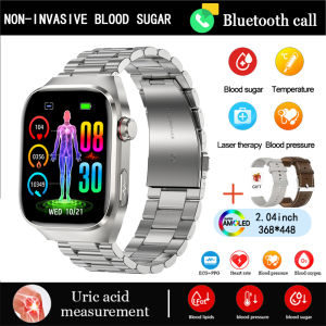 New Health Nursing Grade Smart Watch Men Blood Lipid Uric Acid Tracker ECG+PPG Clock Bluetooth Call Smartwatches Men Women