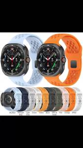 Breathable Silicone Strap for Samsung Galaxy Watch Ultra 2 2026 47mm Sport Band for Galaxy Ultra 47mm Smartwatch Bracelet Correa