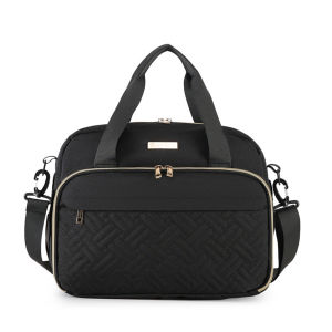 กระเป๋าใส่ของเด็กอเนกประสงค์สำหรับคุณแม่ รุ่นใหม่ กันน้ำ สีดำ ความจุขนาดใหญ่ เหมาะสำหรับการเดินทาง