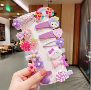 (14PCS) Jepit Rambut Anak Karakter Lucu