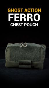 Ghost Action Tactical MOLLE Admin Pouch Ferro Style Dual Zipper EDC Utility Pouch GA6508