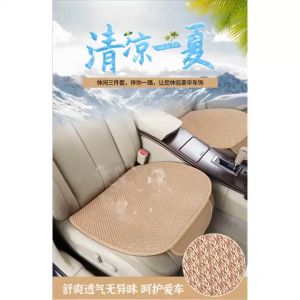 3 in 1 Set Car Seat Cushion Mat Silk Velvet Seat Cover Front  Back Fits All Car Seat Cover Universal Plush Non Slip Front Rear Seat Mat Cushion Auto Interior Accessories Pad