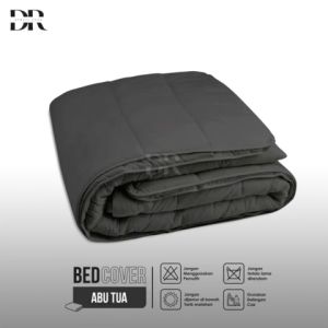 Bedcover Only 100x210 Double Plain Polos Bed Cover Single Size Aesthetic - Derevi Shop Official Store (UNBOXING PRODUCT)