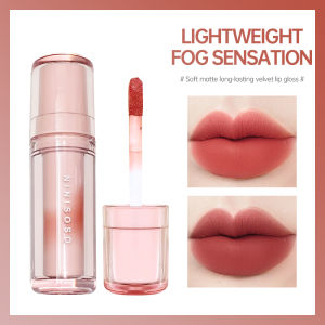 Matte Lip Glaze Soft Lip Tint Velvet Lipstick Lip Cream Mist Lip Mud Waterproof Long Lasting Lembut Glasir Bibir-💖Catherine