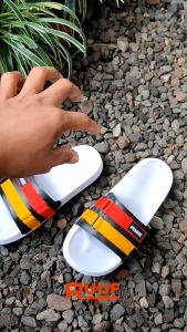 Ruuf - 2129 SS Slide Sandal Pria - White Combination