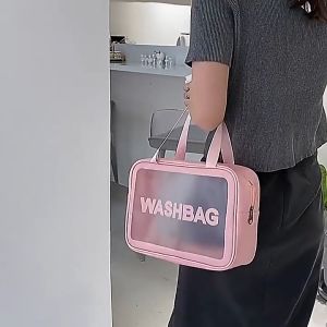 Túi Đựng Mỹ Phẩm Đồ Trang Điểm Đi Du Lịch Luxury Washbag Trong Suốt Chống Thấm Nước Tiện Lợi WB02