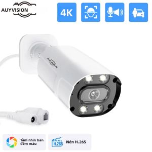 Camera IP Kim Loại UHD 4K 8MP POE Tích Hợp Đàm Thoại Phát Hiện AI Tầm Nhìn Ban Đêm Màu Sắc Camera An Ninh CCTV Giám Sát Cho NVR Sử Dụng Trong Nhà Và Ngoài Trời
