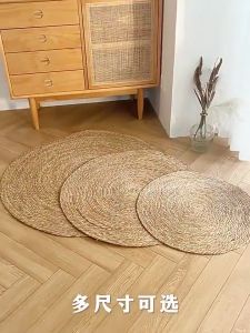 Straw Cat Scratching Board Summer Pet Scratcher Comfortable Cooling Cushion Bed  Anti-Slip Cat Scratch Rug Sleeping Carpet