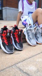 [2 Pcs!]BUY 1 TAKE 1 Kids Basketball Shoes Casual Sneakers for Boy6-12years Rubber Sole Sport Shoes
