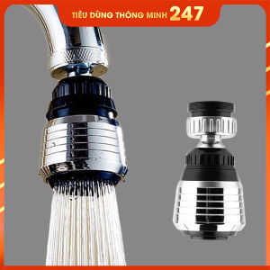 Combo 2 đầu vòi rửa chén Đầu vòi tăng áp lọc nước Đầu vòi rửa chén tiết kiệm nước giả Inox