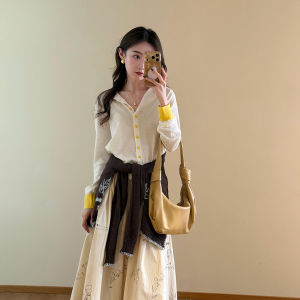 XUECAIQI | Spring Early Three-Piece Knit Set Women