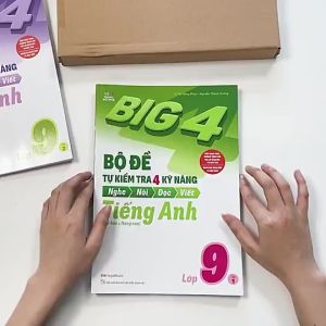 Sách Big 4 Bộ Đề Tự Kiểm Tra 4 Kỹ Năng Nghe – Nói – Đọc – Viết (Cơ Bản và Nâng Cao) Tiếng Anh Lớp 9 Tập 1 - MGB