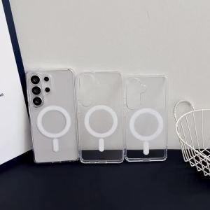 For Magsafe Magnetic Case For Samsung S26 S25 S24 S23 S22 S21 FE Plus Ultra A57 A37 A17 A56 A36 A26 A16 A14 A23 A34 Clear Cover