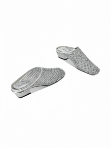 JESSICA SOPHIA | Glitter Openwork Slip-on Flat Comfortable Breathable Summer Womens Shoes