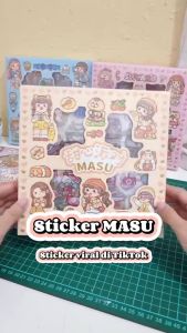 STICKER ANAK AESTHETIC MOTIF MASU TERLARIS KARTUN KOREA MANIS IMUT LUCU. STIKER ANTI AIR 1 BOX ISI 100 LEMBAR MURAH GAMBAR TEMPEL WARNA 2D LUCU. STIKER VIRAL CEWEK COWOK ANAK SEKOLAH. STIKER CANTIK ANIME BINATANG BUAH POHON GAME