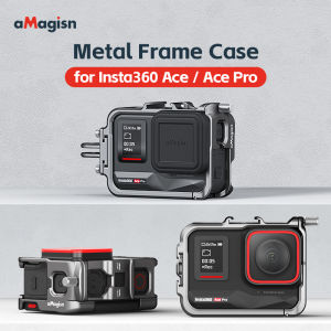 Amagisn เหมาะสำหรับ Ace Pro/ace Pro2กรงกระต่ายโลหะอะลูมินัมอัลลอยเครื่องป้องกันกล้องแอ็คชั่นโปรกรอบ