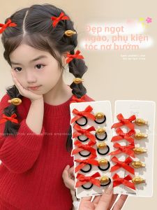 PINK EMPRESS | Kẹp Tóc Dạng Nơ Hình Kim Uyên Đỏ Lễ Hội