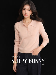 French Retro Slim-fit Long Sleeve Knit Top