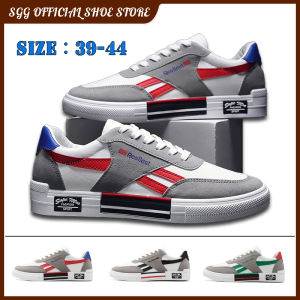 Sgg 2020 รองเท้าผ้าใบแฟชั่นใหม่มีสีเขียวสีดําและสีแดงรองเท้าผู้ชายพื้นแบน