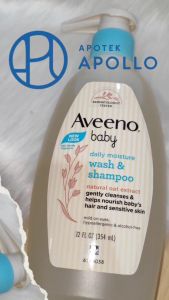 Mengenal Produk Perawatan Bayi: AVEENO BABY DAILY MOISTURE WASH & SHAMPOO 354ML