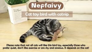 Flapping Bird Sparrow ของเล่นแมว Hangable USB Interactive Flying Bird ของเล่นแมว