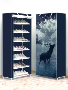 Economic Multi-layer Shoe Rack Indoor Dust-proof Doorway Simple Design Metal Shoe Cabinet Ideal for Home Dormitory Use