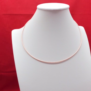 สร้อยคอโชคเกอร์ สีพิ้งค์โกลด์ ปรับขนาดได้ งานแฟชั่น โรสโกดล์ ใส่อาบน้ำได้ รูปถ่ายจากสินค้าจริง พร้อมส่ง