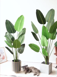 【Local ship】 Artificial Plant Large Size 120/150/180cm Skybird Decorative Plant Pokok Banana Send Flower Pot