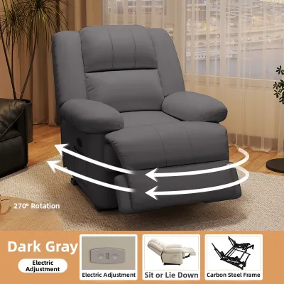 Modern Simple Electric Recliner Sofa Chair Living Room Space First Class Reclineable Lazy Chair Single Person Couch Chair