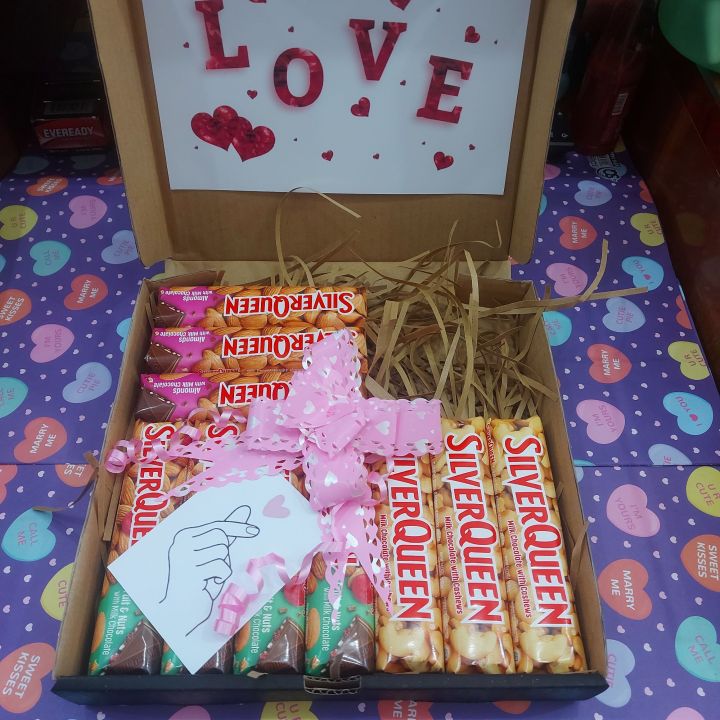 snack coklat love , coklat bentuk hati , dengan box | Lazada Indonesia