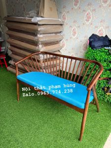 Ghế Sofa gỗ băng dài decorphòng chờ lễ Tân- Nội thất Sài Gòn giá rẻ
