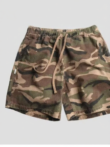 Quần Short Bông Thoáng Camo Dài 3/4