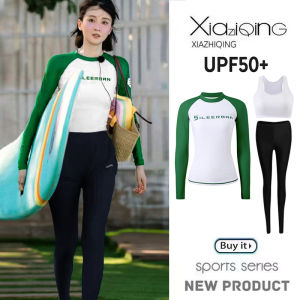 Womens Surfing Swimwear Sun Protection Separate Long Sleeve Wetsuit Quick Dry Diving Suit Slimming Slim Fit Scuba Dive Suit