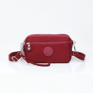 GROSIRAN OMYGOOSE Dompet Hp Selempang Wanita 4 Resleting Nylon Kp 24111-2