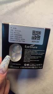 Eyeshare Softlens 15mm Big Eyes Lensa Kontak JAKARTA Brown 1Pasang Gray Softlen Mata Korea