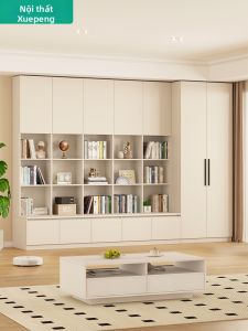 XUEPENG | Tủ Quần Áo Kệ Sách Treo Tường Tiết Kiệm Không Gian Phòng Khách