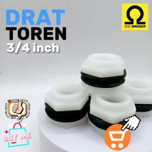 Drat Toren / Mur Toren / Mur Tandon 3/4 Inch Warna Putih Bahan HDPE