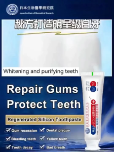 [😀SG Ready Stock]Japanese Fluoride-Free Solid Toothpaste 100g - Repairing Toothpaste Removes Plaque Stains and Receding Gum