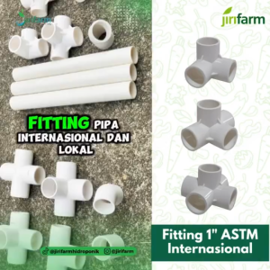 Fitting Pipa ASTM 1 Inch Inci Tee SCH40 SCH80 1" Internasional