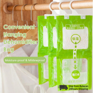 10pcs Dehumidifier Bags Desiccant Hanging Rain Drying Bag Wardrobe Hanging Hygroscopic Desiccant