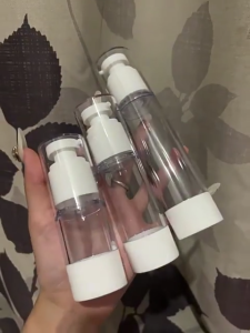 15/30/50/80/100ml Refillable Vacuum Spray Bottle Portable Transparent Plastic Cosmetic Travel Toiletry Liquid Dispenser