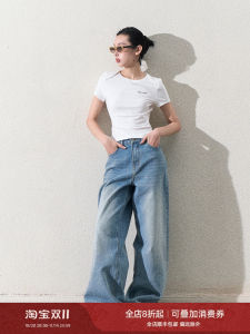 Oakmoo Basic Sailing T-Shirt Casual Versatile Daily Wear Short Sleeve Womens Top Comfortable Elastic Fiber Spring Summer