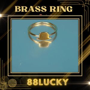 มีของพร้อมส่ง แหวนทองเหลือง 24k ขัดเงาอย่างดี แหวนหมวกสไตล์มินิมอล ราคาส่งทักแชท