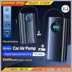 COD Delivery within 3 days [Free Shipping] Wireless Electric Tire Inflator 150PSI Car Air Pump High Precision Car Tire Inflatable Pump for Car Motorcycle Bike Ball