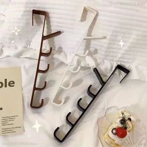 1pcs Bedroom Door Hanger Clothes Hanging Rack Over The Door Plastic Home Storage Organization Hooks Purse Holder for Bags Rails