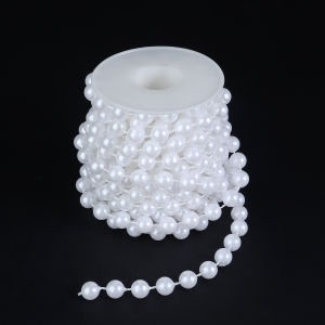 5 Thước Dây Câu Vòng Chuỗi Hạt 3-12 Mm Nhân Tạo Giả Ngọc Trai Cho Đám Cưới Cô Dâu Hoa Trang Trí Nhựa