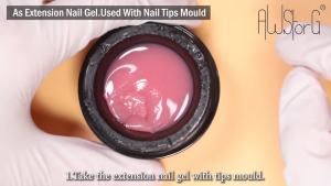 AWStorG 15g Solid Nail Extension Gel Non‑Stick Hand UV LED Soak Off Builder Nail For 3D Carving Sculpting Nail Art Manicure DIY