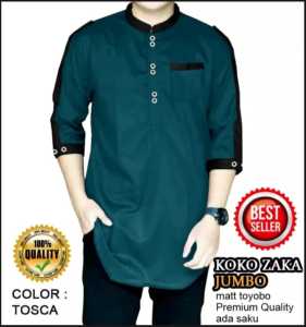 Baju muslim pria  kurta zaka lengan 3/4 Baju muslim pria Baju Koko kurta