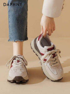 Daphne Thick Bottom Sports Sneakers Womens Fashionable Running Shoes Casual Mesh Lining All Season Comfortable Flat Heel